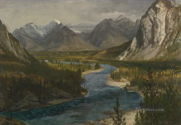 150の主題の芸術作品 Painting - ボウ・リバー・バレー カナディアン・ロッキー アメリカのアルバート・ビアシュタットの風景
